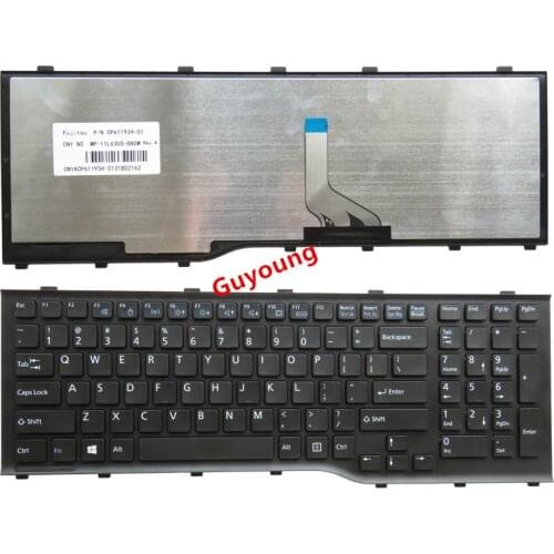 New US E Keyboard For Fujitsu Lifebook AH532 A532 N532 NH532 Black With Frame Laptop Keyboard
