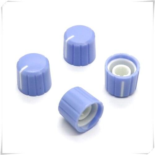 10 Pieces Plastic Half Shaft Knob Diameter 15mm Height 13.5mm Potentiometer Encoder Knob 0 Degree D-Shaped Inner Hole 6mm