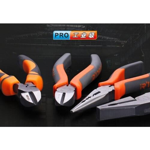 R'DEER TOOL Japan type chrome-vanadium steel 9" 8" 7" 6" combination plier/diagonal plier/long nose plier TPR handle NO.101-1