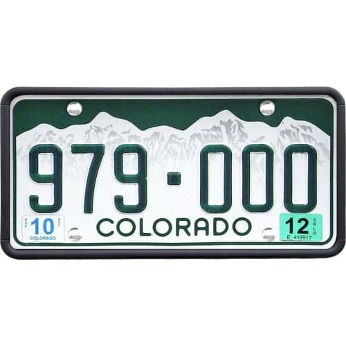 License Plate Frames Silicone Rustproof Weather-proof License Plate Holder Cover with 3 Drainage Holes