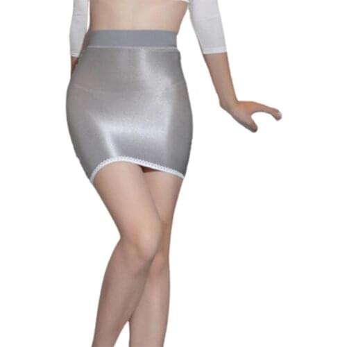 Sexy Women Lady Mini Shiny Skirt Slimming See-through Household Pack Hip Skirt Sexy Women Lady Mini Shiny Skirt Skirt Hot Dress