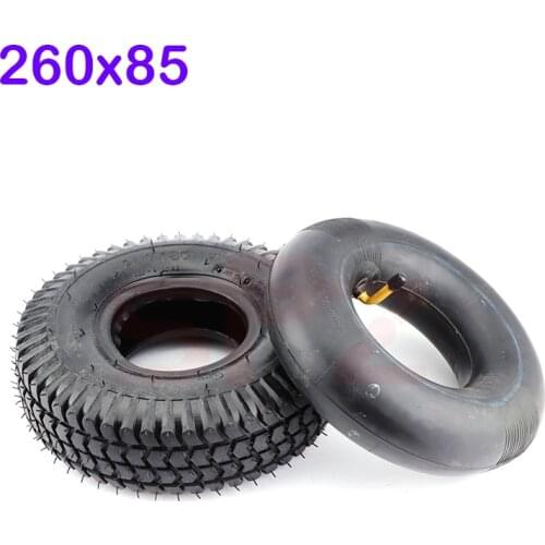 260x85 Tire and Inner Tube 3.00-4(10"x3", 260*85) For Knobby Scooter ATV and Go Kart Tire and Tube Motor Tire