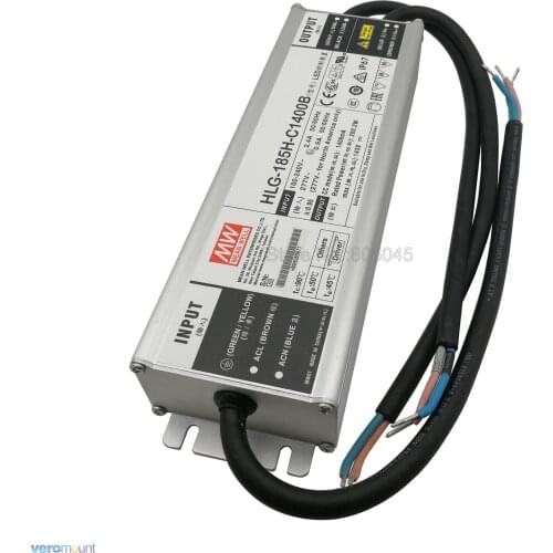 Meanwell HLG-185H-C1400B Dimmable Power Supply 200W LED Driver Single Output 1400mA for 4pcs CREE CXB3590