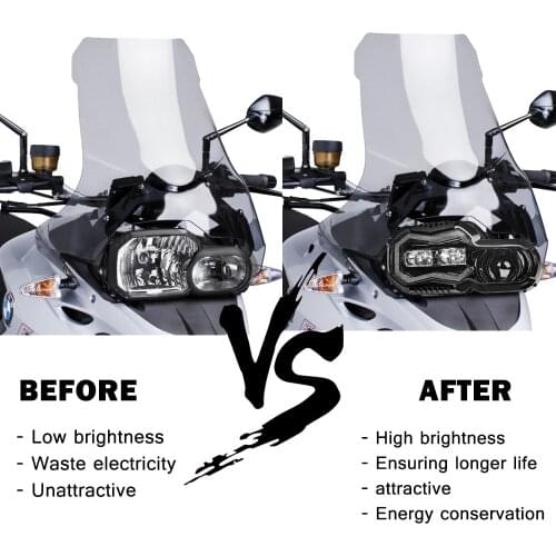 LED Projector Headlight Headlamp Angle eye Daytime running light For BMW F700GS F700 F800GS Adv F800 GSA headlight 2013-2018