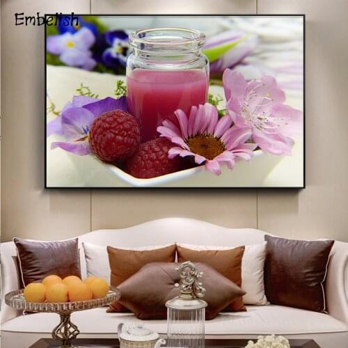 Embelish 1 Pieces Pink Flowers Spa Wall Art Pictures For Living Room Modern Home Decor HD Print Canvas Bedroom Paintings Artwork