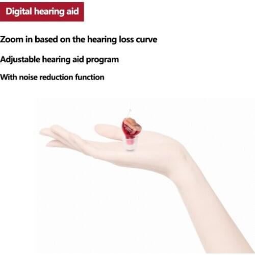 Sound In-ear Amplifier Super MINI Digital Hearing Aid Aids device Adjustable Tone personal ear care tools S-12A Free Shipping