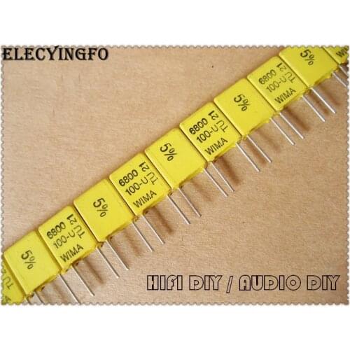 10PCS/50PCS WIMA FKC2 6800pF 100V 100v6800pf 5% Foil Film Capacitor 6.8nF 682