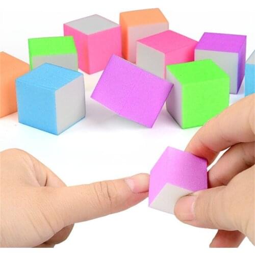 10 Pcs Mini Irregular Nail File Buffer Colorful Sanding Sponge Grinding Polishing Nail Art Manicure Salon DIY Tool