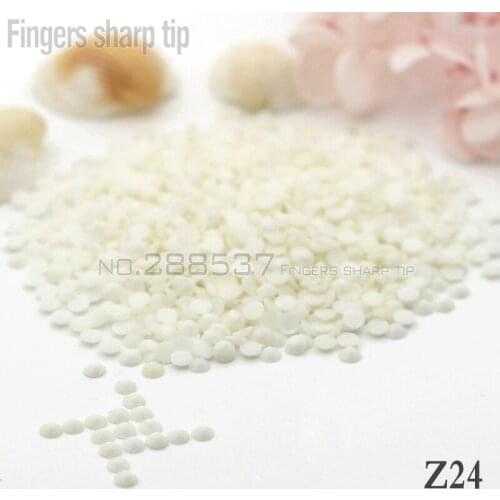 2017 Fingers Sharp Tip 1000pcs New Real white 14-sided Resin 2mm Round Fashion Popular Nail DIY Decorative Diamond SS6 Z24