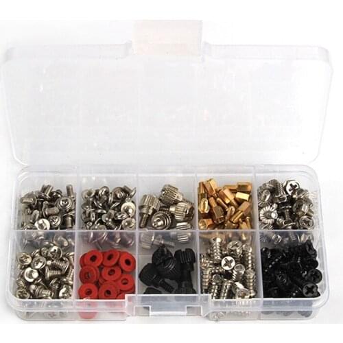 228pcs For Motherboard Mounting Hardware PC Screws Repair Tool Hard Disk Computer With Case for Motherboard Case Fan CD-ROM
