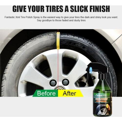 260ml Car Tyre Shine Polish Wax Accessories Auto Tire Shiny Polishing Spray Wax Coating Care Detailing Brightener Agent