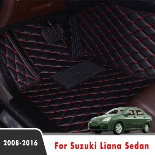 Car Floor Mats For Suzuki Liana Sedan 2016 2015 2014 2013 2012 2011 2010 2009 2008 Foot Pads Custom Car Accessories Interior