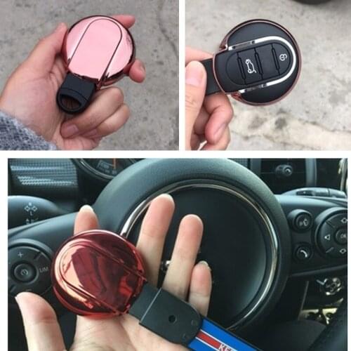 TPU Car Key Shell Cover Holder Ring Protect For BMW MINI Cooper One Fun F54 F55 F56 2014 2015 2016 car accessories