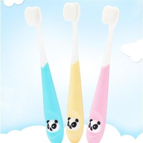 Children Ultra Soft Fiber Toothbrush Environmentally Antibacterial Protect Teeth Travel Portable Adults Children Tooth Brush