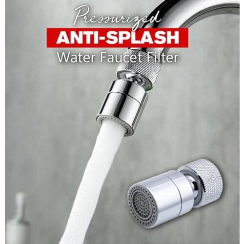 Pressurized Water Faucet Filter Modes 360 Rotatable Water Saving Bubble Flexible Tap Adapter Faucet Bathroom Kitchen Accessories