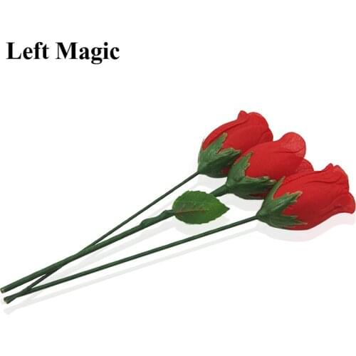 One Flower To Three Magic Tricks Rose Splitting Close Up Street Stage Magic Props Magician Trick Illusion Mentalism Comedy