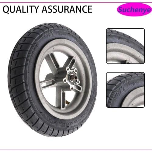 10 inch 10x2 Tires Tyre Aluminum Alloy Disc Brake Wheel Rims for Electric Scooter Accessory Universal Explosion-proof Tyre Wheel