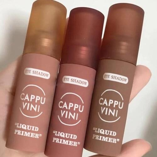 Matte Liquid Eyeshadow Cream Smooth Nude Eye Makeup Long Lasting Waterproof Orange Apricot Nude Liquid Eyeshdaow