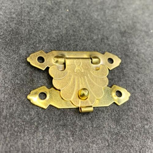 10Pcs 30*23mm Antique Iron Jewelry Box Padlock Hasp Locked Wooden Wine Gift Box Handbag Buckle Hardware Accessories