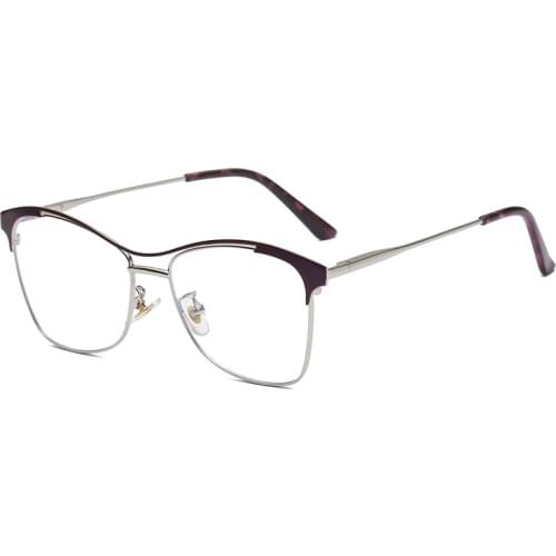 Metal Glasses Frames Irregular Square Anti Blue Ray Men Women Optical Eyewear Fashion Computer Glasses