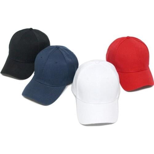 Fashion Unisex Solid Color Hook Loop Baseball Cap Unisex Outdoor Sunshade Peaked Hat winter hats for women man summer hat