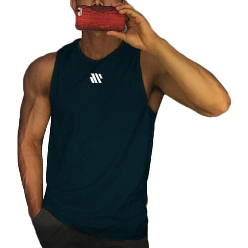 Mens Quick Dry Running Vest Fitness Training Street Style Sleeveless Show Muscle Workout Gym Tank Top Sport Accessories