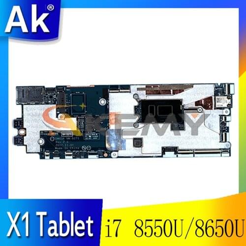 NM-B271 motherboard For ThinkPad X1 Tablet 3rd laptop motherboard FRU 01AW881 01AW879 i7 8550U/8650U 8GB tested OK Mainboard
