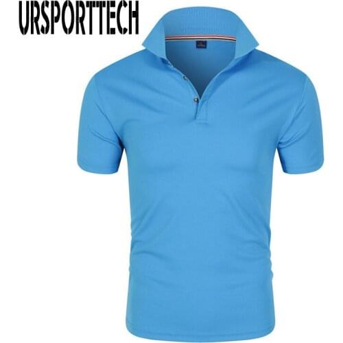 New Summer Mens Polo Shirt Office Work Casual Short Sleeve Men Polo Shirts Slim Fit Business Comfortable Polo Homme Men Tops