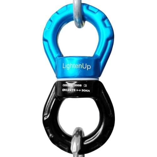Aluminum Alloy Rope Swivel Connector 30KN Safety Rotational Device Hanging Accessory Hanging