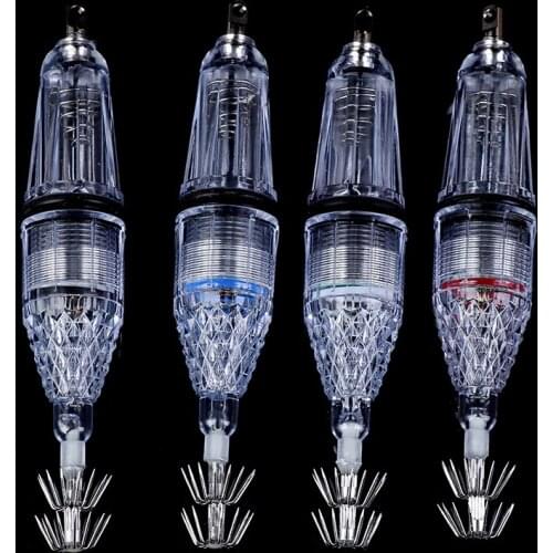Practicability 4 Color LED Underwater Fishing Light Squid Light Fish Lure Octopus Light Cuttlefish Light