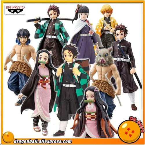 SALE0a "Demon Slayer" Original Banpresto Kimetsu no Yaiba Collection Figure - Inosuke Giyuu Tanjiro Kanao Kochou Zenitsu Nezuko