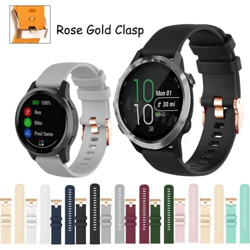 Silicone Replacement Straps For Garmin Forerunner 245M 645 Vivoactive4S Vivomove HR Venu Wristband for Vivoactive 3 4 Watchband