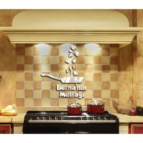 Modern Decorative Plexiglass Kitchen Mirror İsme Special vase jarrón ваза vaso مزهرية