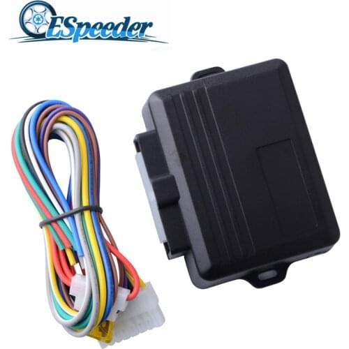 SPEEDWOW Universal Car Power Window Battery Disconnect Switch With Electric Lift Windows Black Car Alarm System For 4 Doors Auto