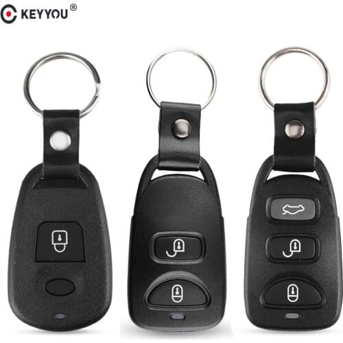 KEYYOU 15X Replacement 2 3 3+1 Buttons Car Remote Key Case Shell Fob For Hyundai Kia Elantra Tucson Sonata Santa FE Carens