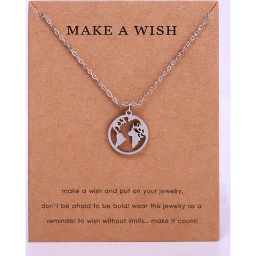 Earth Map World Sun Pendant Choker Necklaces Cross Women Men Unisex Trendy Wholesale Jewelry Christmas Gift Drop Shipping