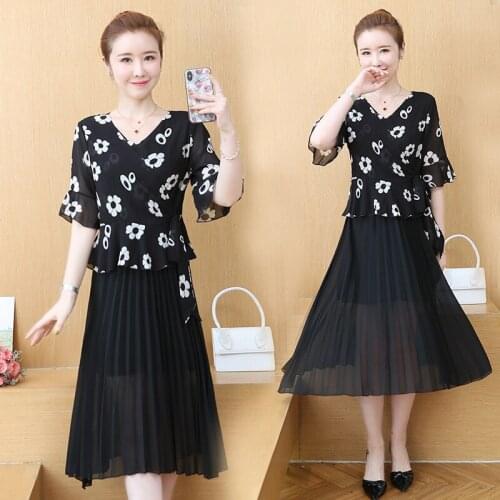 Womens Floral V-neck plus size L-5XL dress peplum XXXL 3XL XXXXL 4XL XXXXXL party A-Line Skater holiday Swing beach summer dress