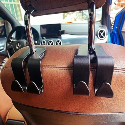 1 PC Universal Car Seat Back Hook Multi-functional Car Hook Organizer Holder for Handbags Purses Phone Auto Interior Accessories
