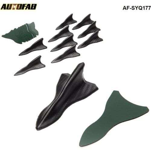 10pcs/lot Air Vortex Generator Diffuser Roof Shark Fins Spoiler Wing Carbon Pattern AF-SYQ177