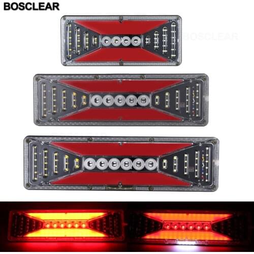 2X 24V Truck LED Rear Tail Light trailer Warning Lights Rear Taillight stop lorry brake reverse turn lorry van Rear tail lamp