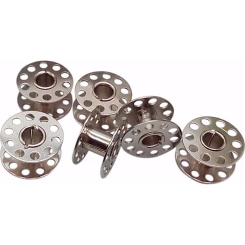 20pcs New Stainless Steel Sewing Machine Bobbins Spools for Brother Janome Singer Elna Bernina Toyota Needlework Craft Tool