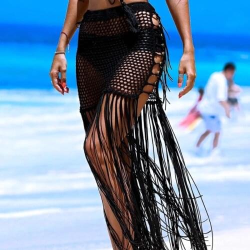 2021 New Women Bikini Cover-Ups Swimwear Sarong Pareo Kaftan Summer See Through Sexy Beach Wrap Skirts Swimsuit Cover Up