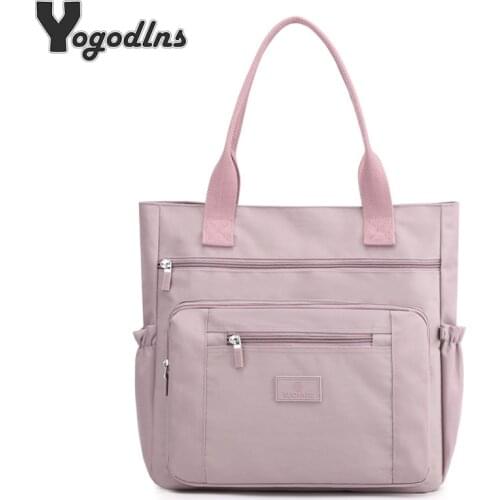 2021 New Fashion Messenger Bag Ladies Shoulder Bag Warterproof Nylon Handbag and Purse Large Capacity Womens Shopping Bag Totes