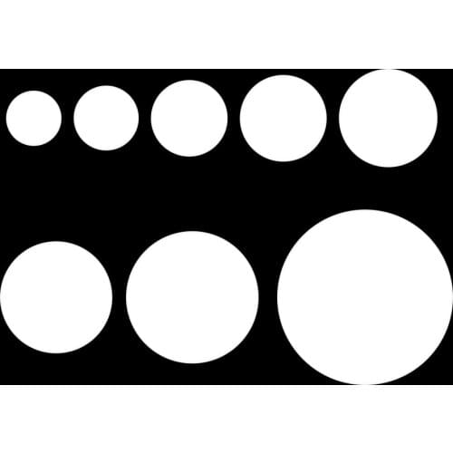 5 sheets of round white sticker A4 inkjet laser printer packaging label sticker round sticker blank sealing label sticker