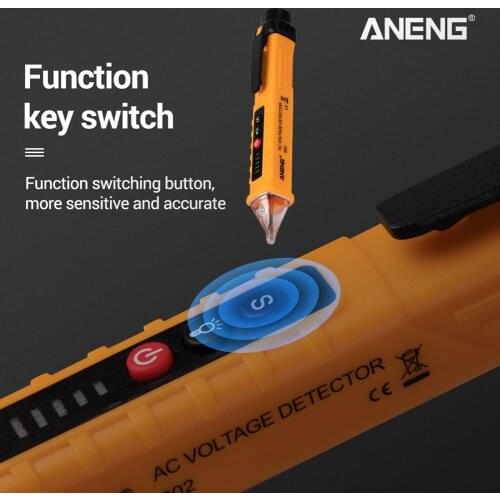 ANENG Digital AC/DC Voltage Detectors Smart Non-Contact Tester Pen Meter Current Electric Sensor Test Pencil 10V/48V/1000V