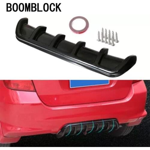 Car-Styling Car Fin Shark Style Universal Rear Bumper ABS Stickers for BMW E90 F30 F10 Audi A3 A6 C5 C6 Opel Insignia Alfa Romeo