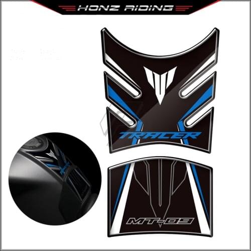 For Yamaha MT-09 MT09 Tracer 2014-2018 Tank Pad Protector - 3D Resin