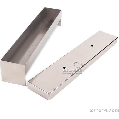 27cm long half round sylinder shape high grade thick 304 stainless steel bread mold metal mousse cake mould chocolate loaf pan