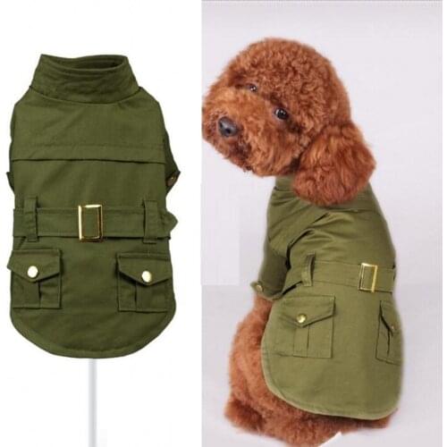 New Spring Autumn Dog Jacket Cotton Quality Pet Coat Trench Clothes for Pet 4 Style XS S M L XL XXL