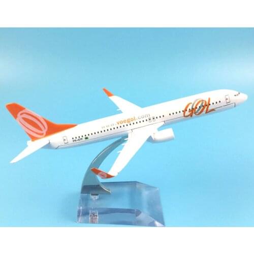 JASON TUTU16cm Plane Model Airplane Model Brazil Air GOL Boeing 737 Aircraft Model Diecast Metal 1:400 Airplanes Model Plane Toy
